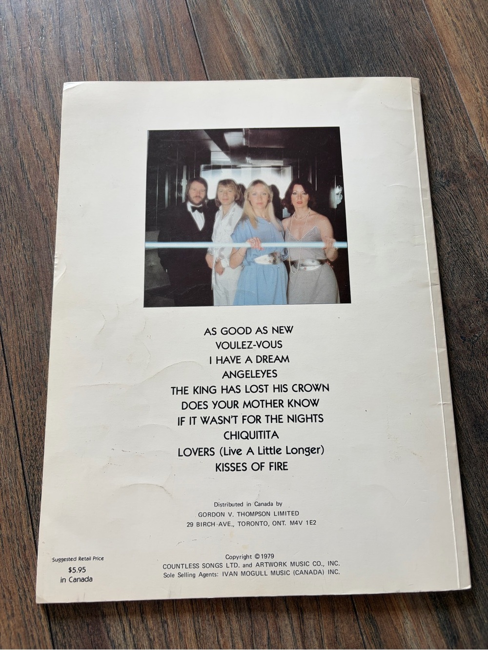 Vintage ABBA Voulez-Vous Piano Vocal Guitar Songbook 1979 Sheet Music - Picture 3 of 6